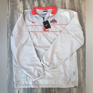 New Nike Ohio state quarter zip jacket small  Ohio State Buckeyes windbreaker ja